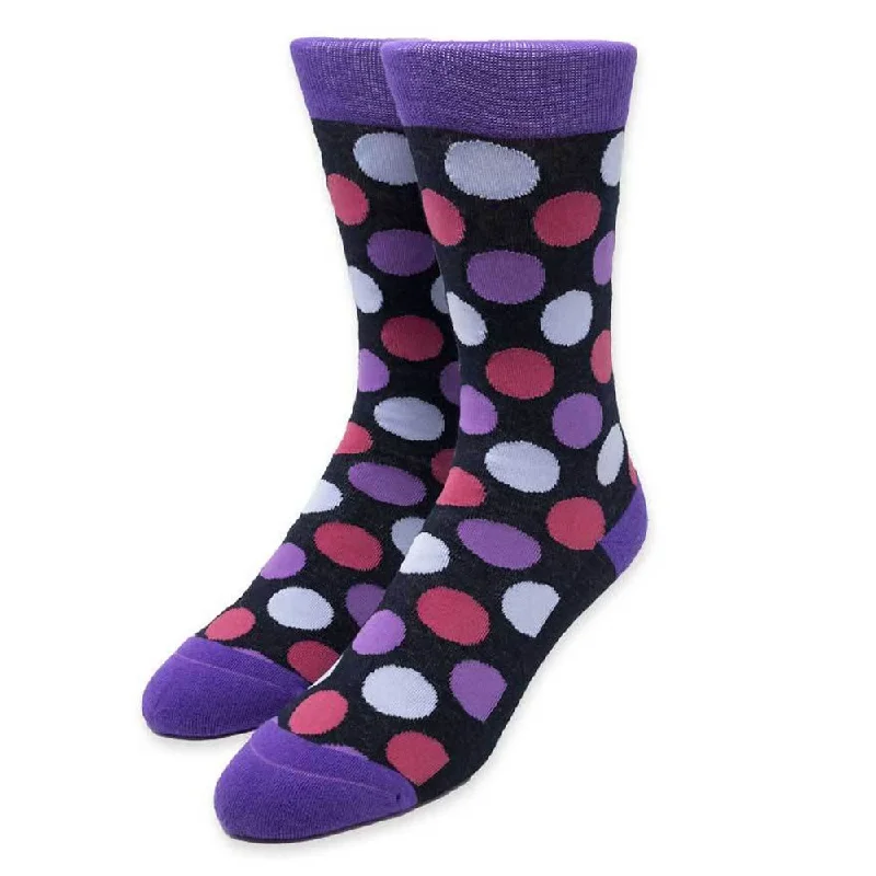 Big Dots Black Men’s Socks