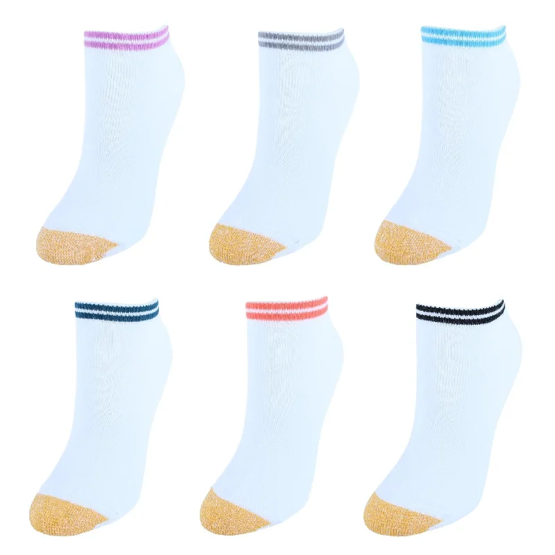 Gold Toe Women's Cotton No Show Liner Socks (Pack of 6)