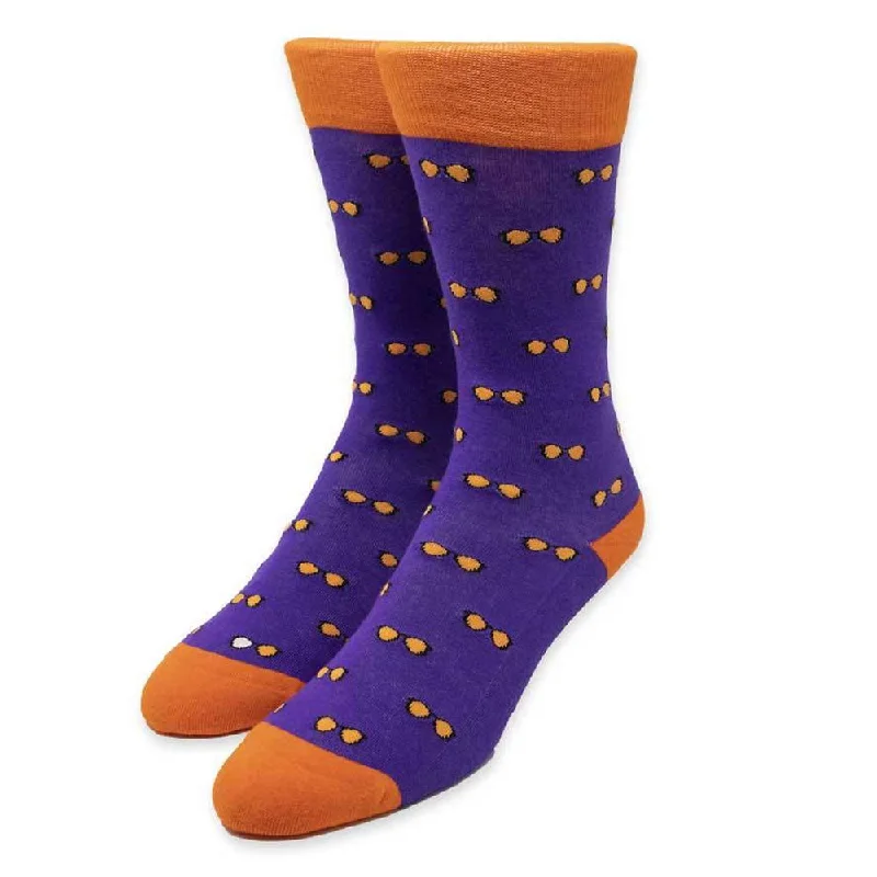 Spectacles Purple Socks