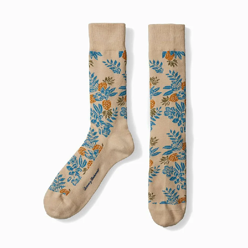 Tommy Bahama Pine -Nap -Ple Socks - Stone