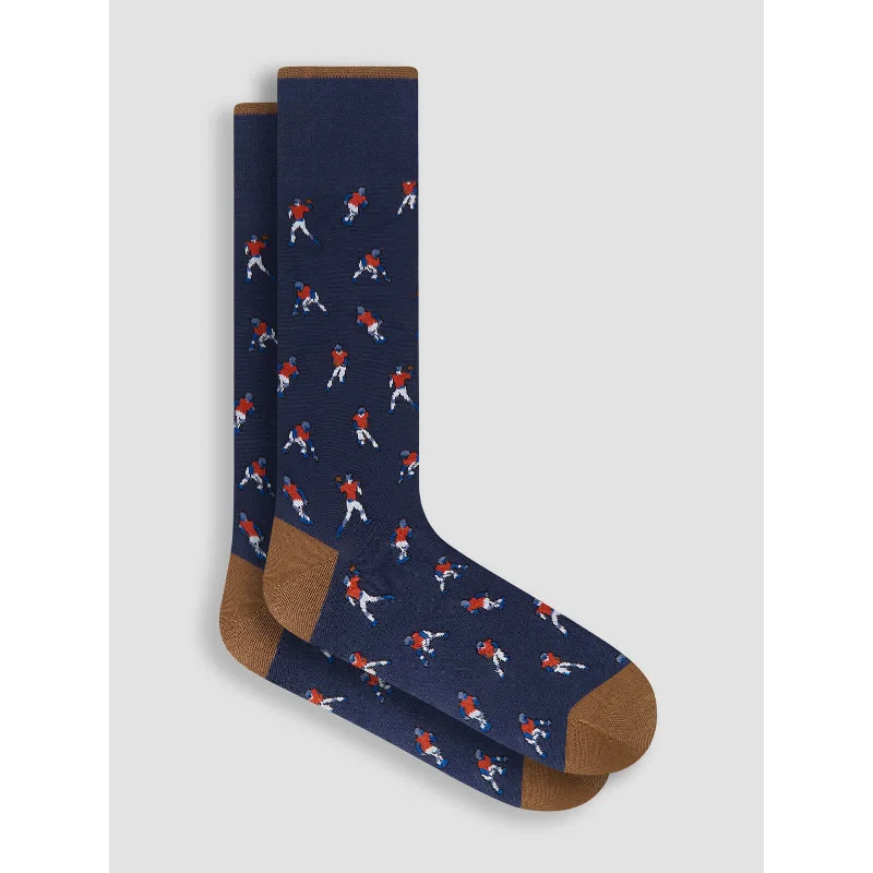 Bugatchi Players Mercerized Socks - Navy