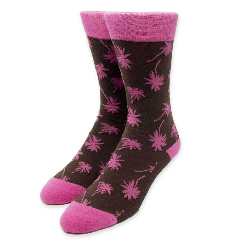 Palm Trees Brown Men’s Socks