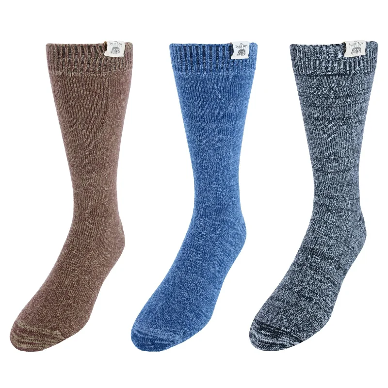 CTM® Men's Soft and Warm Lounge Socks Value Pack (3 Pairs)