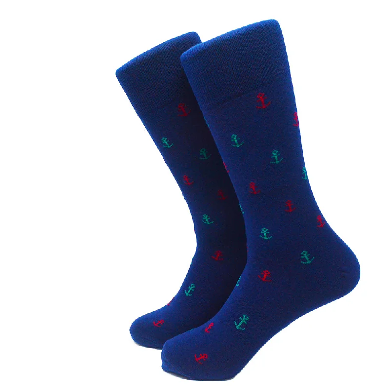 Anchor Socks - Men's Mid Calf - Port & Starboard