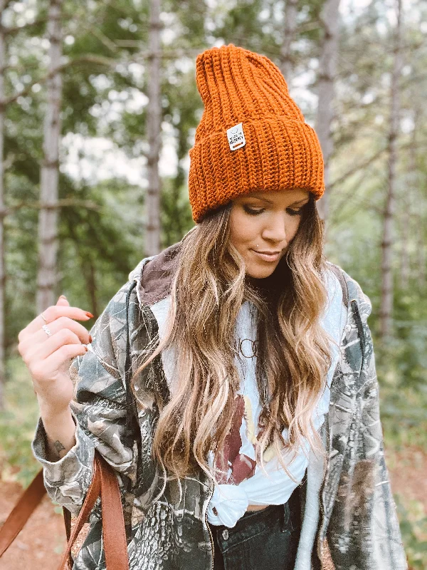 Daily Ribbed Beanie | Burnt Orange