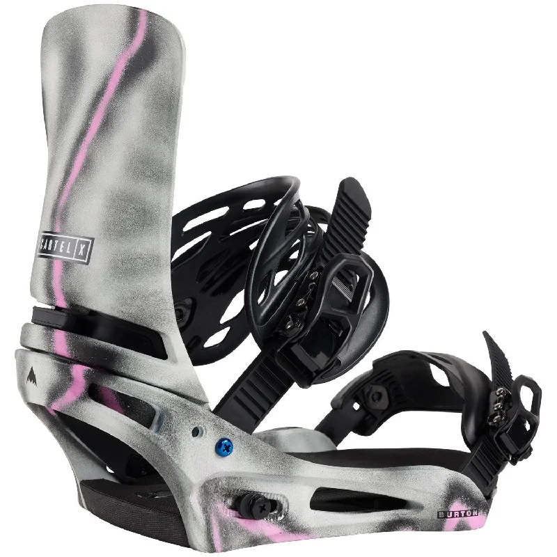 Burton Cartel X Snowboard Bindings Mens 2025 Grey / Pink