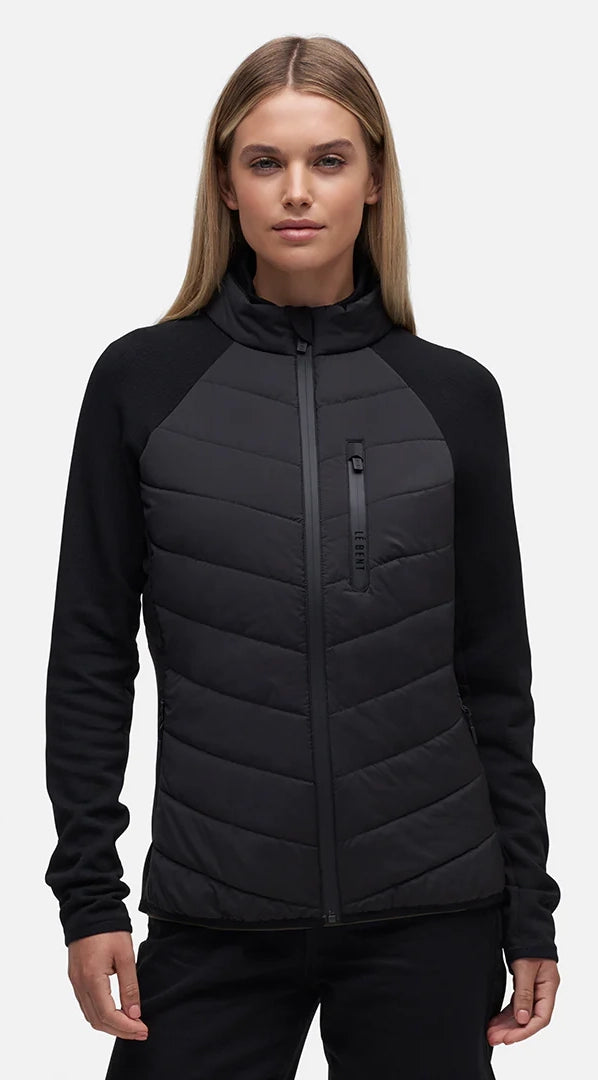 Le Bent Genepi Wool Insulated Hybrid Womens Jacket Black