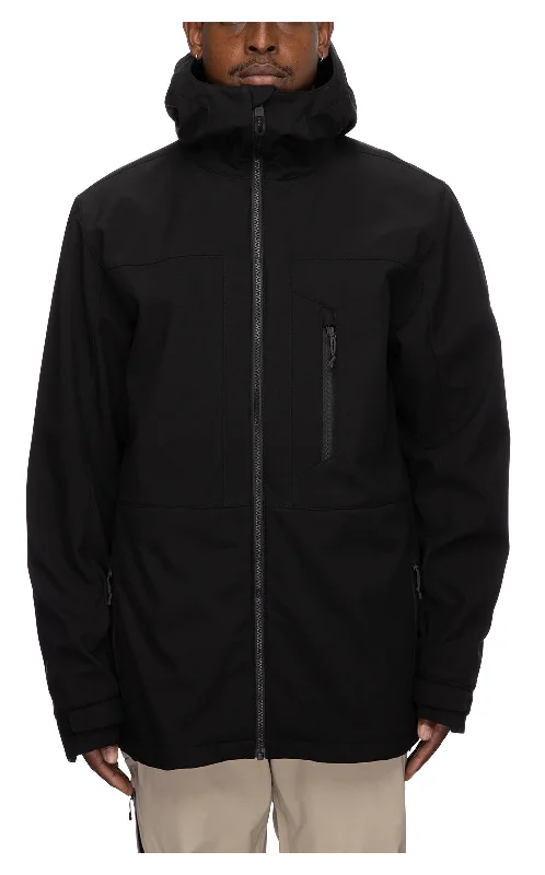 686 Smarty Phase Softshell Mens Snow Jacket Black