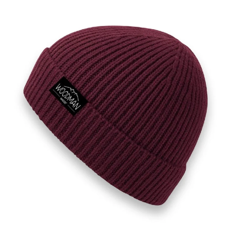 Beanie Ribbed Burgundy