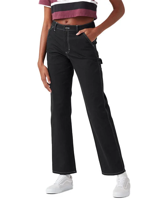 Dickies Women's High Waisted Carpenter Pant Black