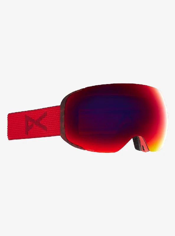 Anon M2 Goggles & Spare Lens Mens 2022 Red Tort / Perceive Sunny Red Lens