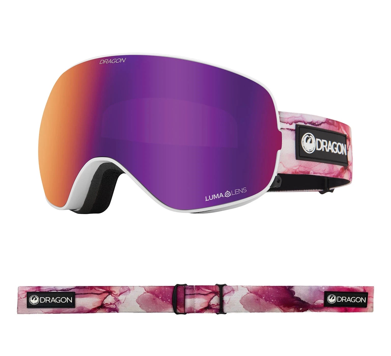 Dragon X2S Snow Goggles 2022 Merlot / Lumalens Purple Ion+ Spare Lens