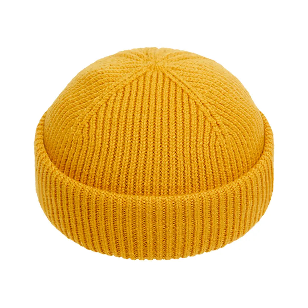 MUSTARD SHORT BEANIE