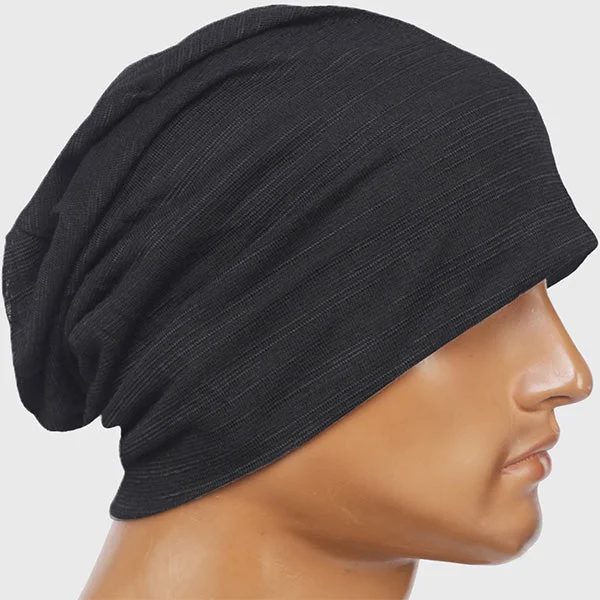 Men Slouch Hollow Beanie Thin Summer Cap Skullcap  B011H