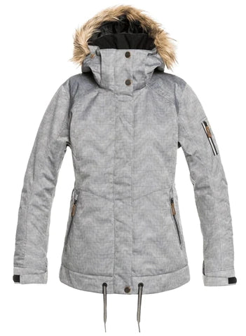 Roxy Meade Womens Jacket Black / White