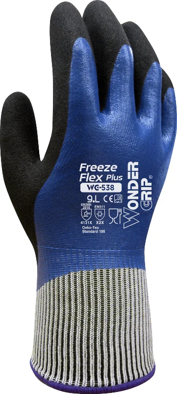 Wonder Grip Freeze Flex Plus WG-538, Sub Zero Work Gloves, Dozen (12 pairs)