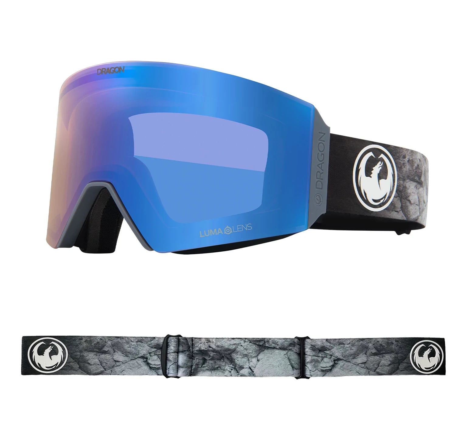 Dragon RVX OTG Snow Goggles 2022 Boulder / Lumalens Flash Blue + Spare Lens