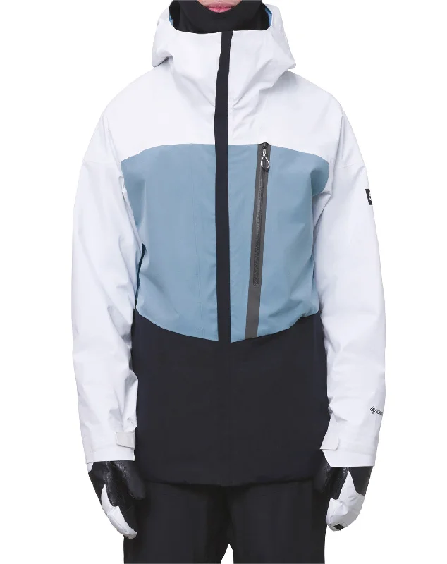 686 GORE-TEX GT Jacket Mens White Steel Blue Black