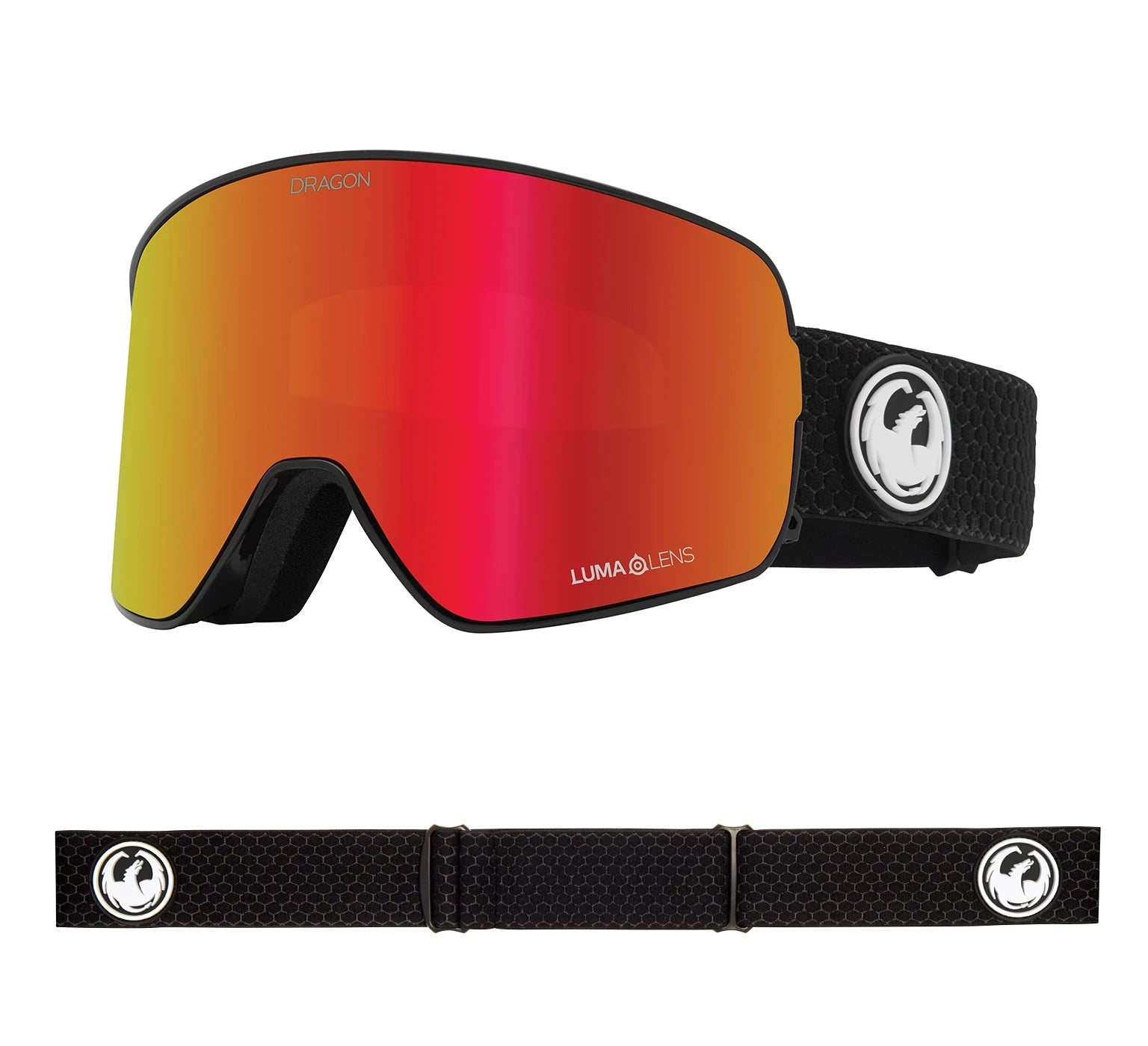 Dragon NFX2 Snow Goggles 2022 Split / Lumalens Red Ion + Spare Lens Asian Fit