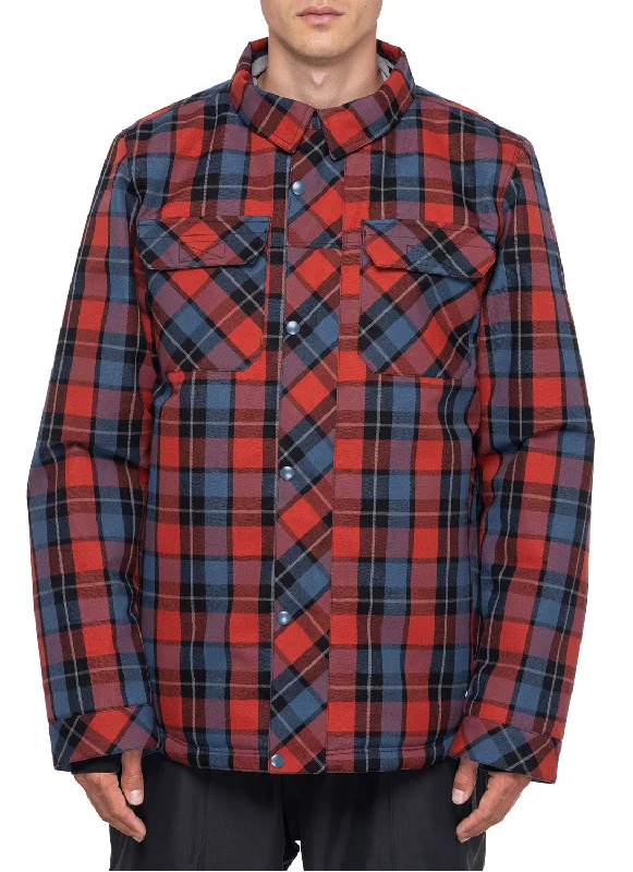 686 Woodland Insulated Jacket Mens Brick Red Plaid