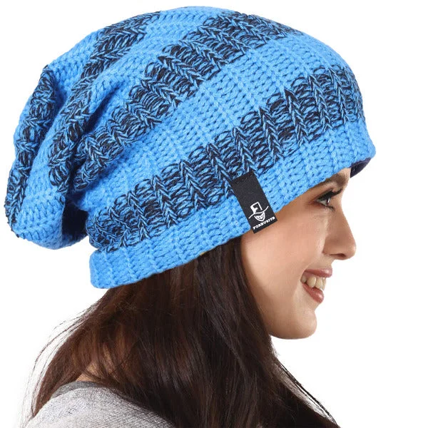 Women Striped Beanie Hats for Winter Summer B103