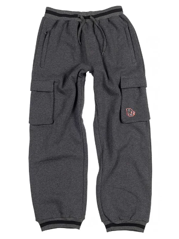 RDS 3D Monogram Cargo Sweat Pant - Charcoal/Black