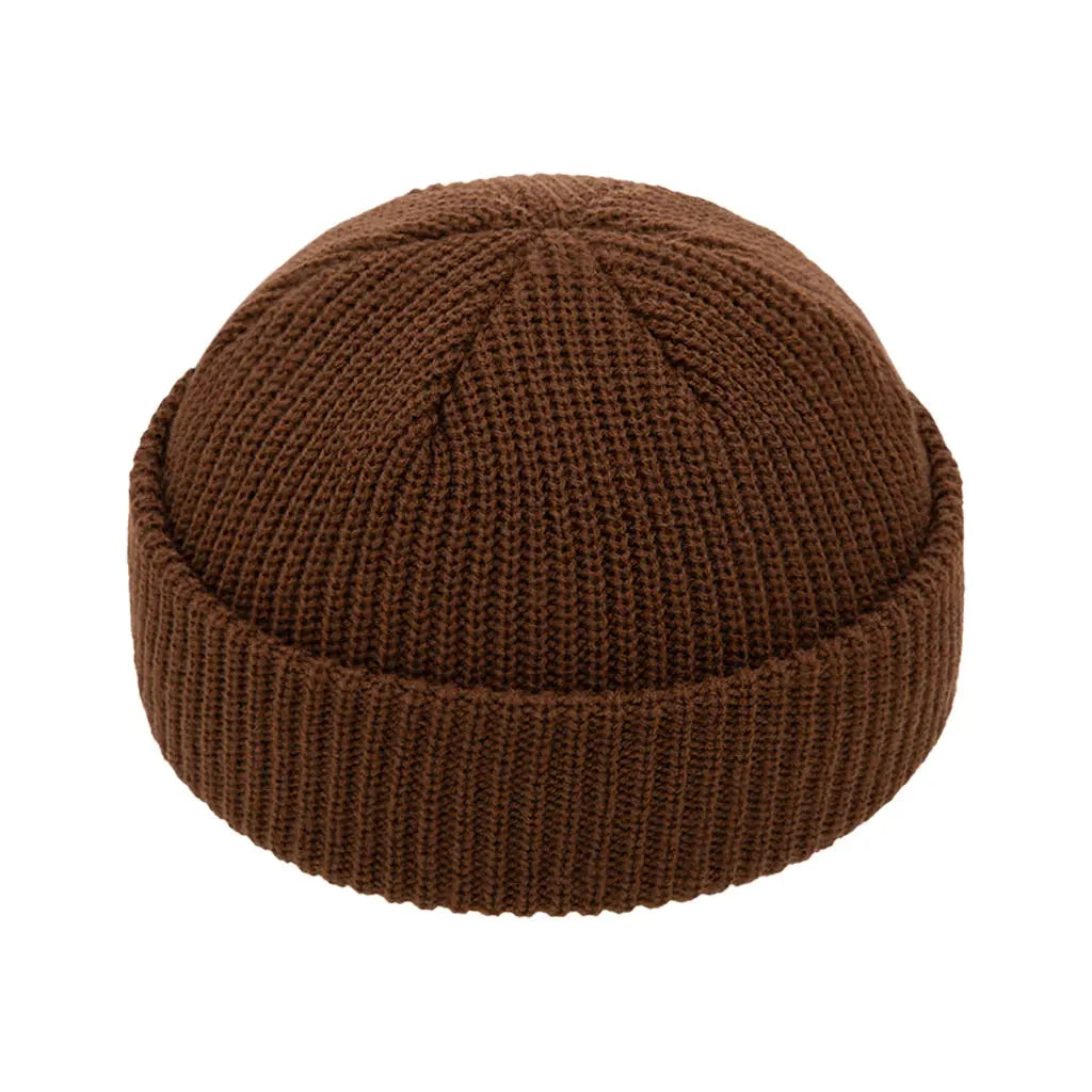 COFFEE BROWN FISHERMAN BEANIE