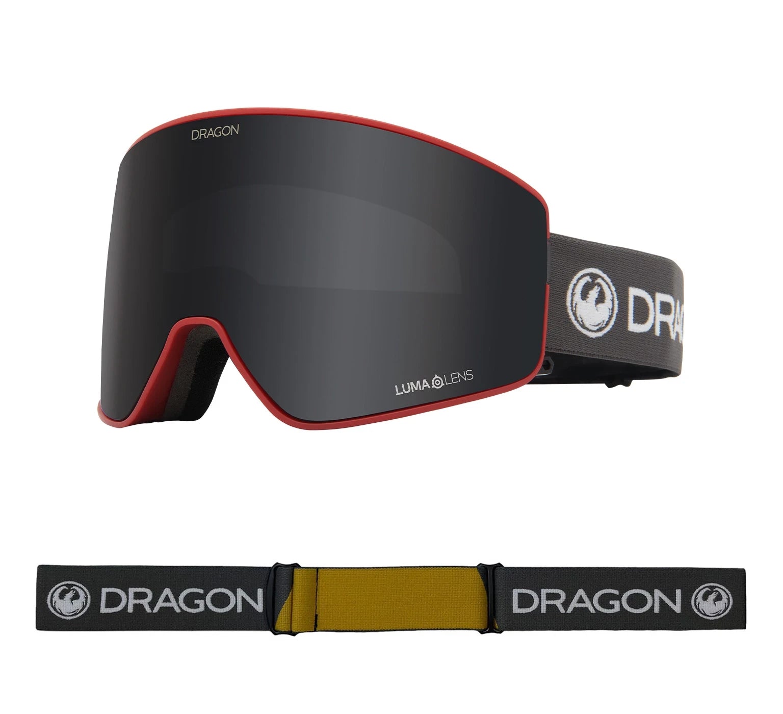 Dragon PXV2 Snow Goggles 2022 Block Red / Lumalens Dark Smoke + Spare Lens