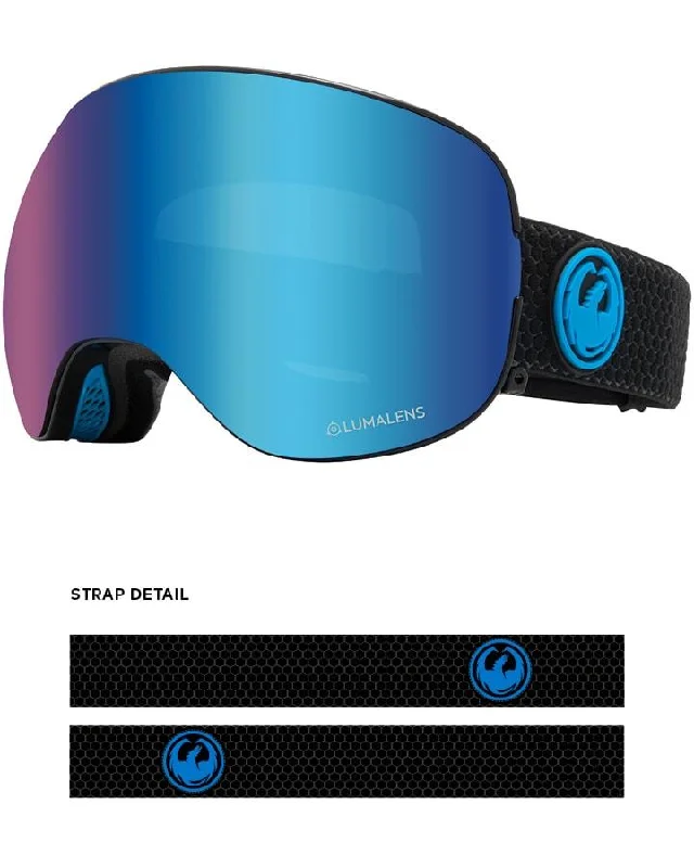 Dragon X2 Snow Goggles Split / Lumalens Blue Ion + Spare Lens