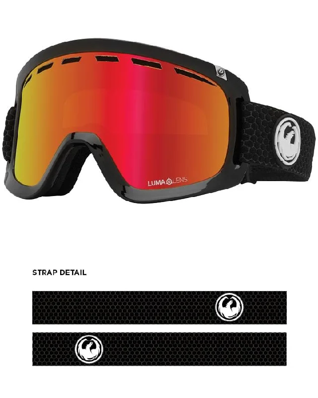 Dragon D1OTG Goggles Split / Lumalens Red Ion