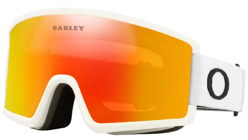 Oakley Target Line M Goggles Matte White / Fire Iridium