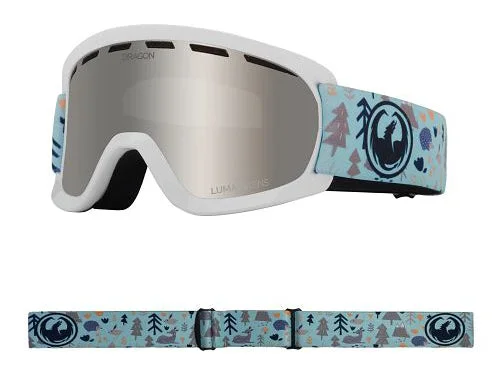 Dragon Lil D Snow Goggles Low Bridge Forest Friends / Lumalens Silver Ion