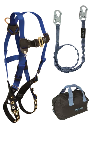 Back D-ring, Tongue Buckles, 6' Internal Lanyard and Gear Bag