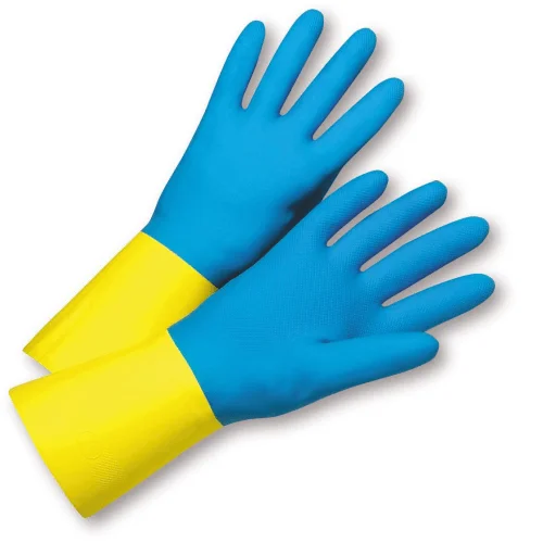 52-3670, PIP, Neoprene Coated Latex Gloves Posi Grip, 28mil, Flock Lined, 12PK