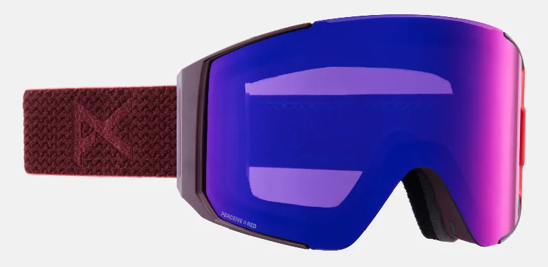 Anon Sync Goggles 2023 Mulberry / Perceive Sunny Red Lens