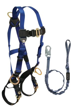 Back and Side D-rings, Tongue Buckles, 5pt, 6' Looped Internal with Snap Hook