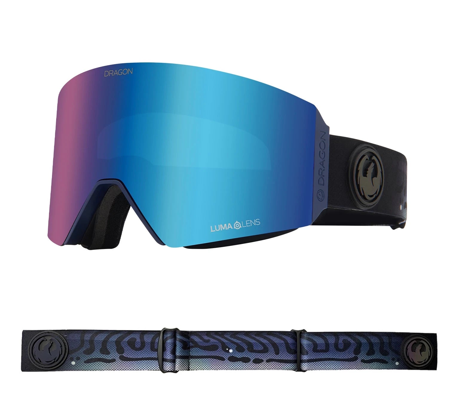 Dragon RVX OTG Snow Goggles 2022 Mackeral / Lumalens Blue Ion + Spare Lens