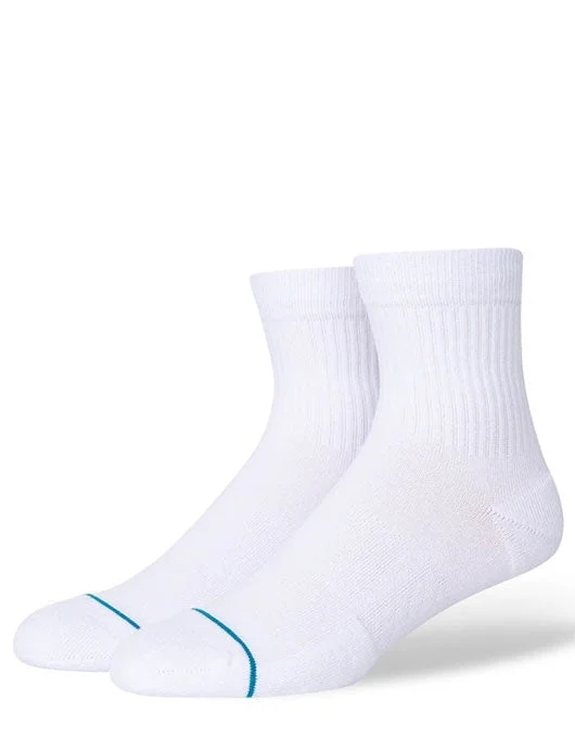 Stance Icon Quarter Sock | White