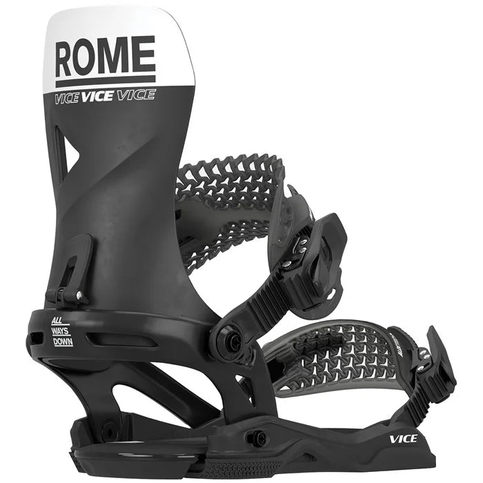 Rome Vice Snowboard Bindings Mens 2025 Black