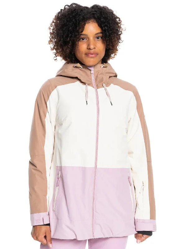 Roxy Ravine Hoodie Jacket Parchment