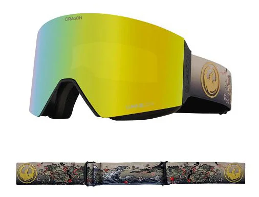 Dragon RVX MAG OTG Snow Goggles Low Bridge Edo / Lumalens Gold Ion + Lumalens Light Rose