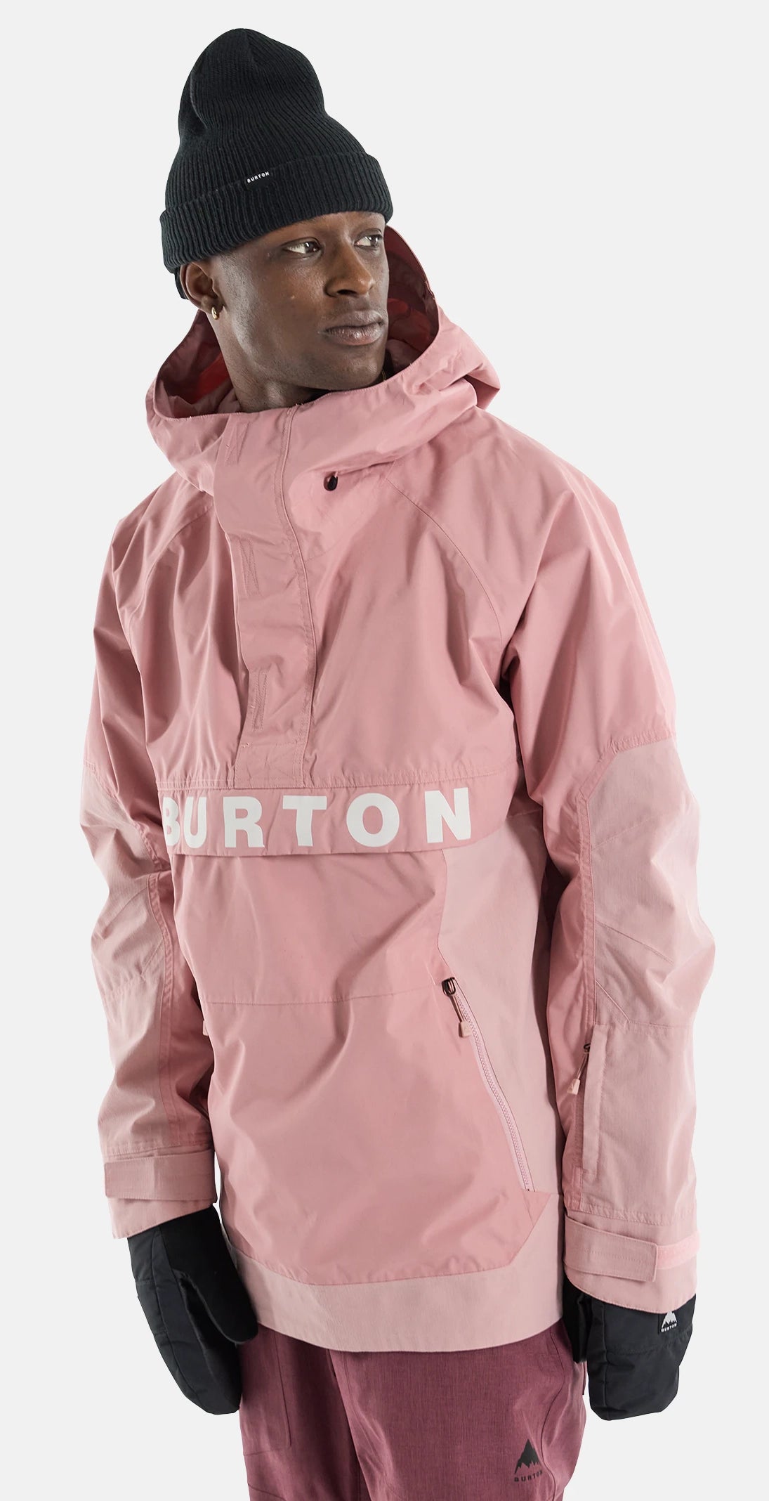 Burton Frostner Anorak Jacket Mens Powder Blush