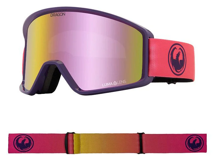 Dragon DXT OTG Snow Goggles Low Bridge Fade Pink Lite / Lumalens Pink Ion