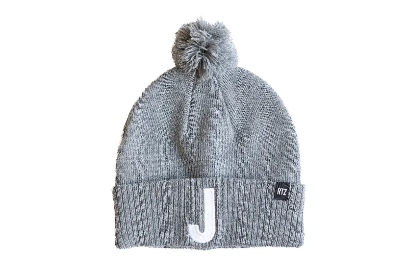 Heather Grey Pom Pom Hat