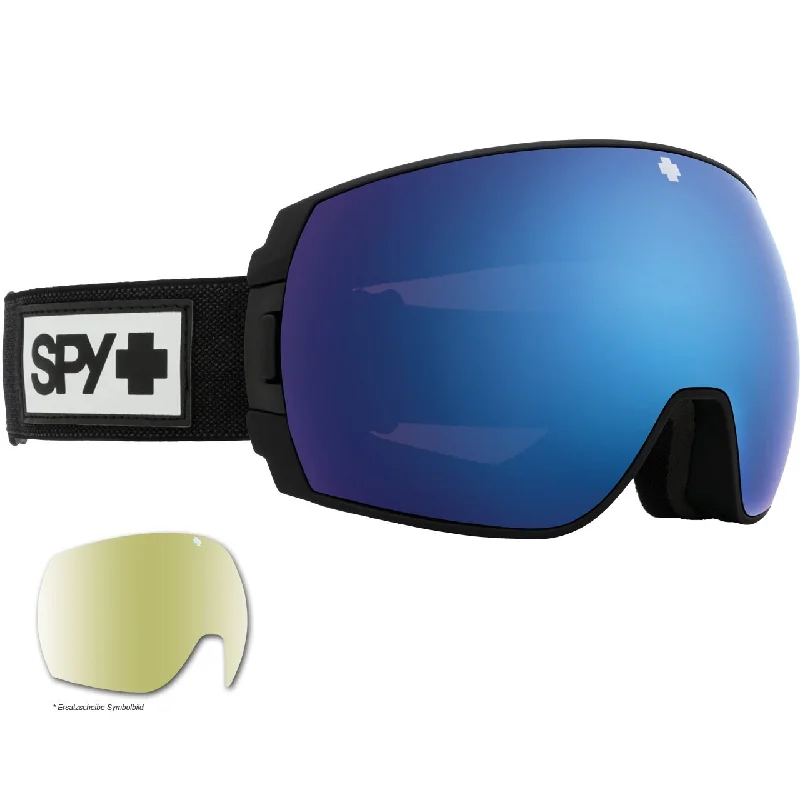 Spy Legacy SE Goggles Matte Black HD Plus Rose with Dark Blue Spectra Mirror + Spare Lens