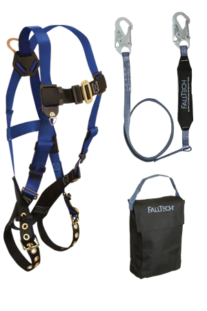 FallTech Back D-ring , Tongue Buckles and 6' ViewPack Lanyard and Gear Bag