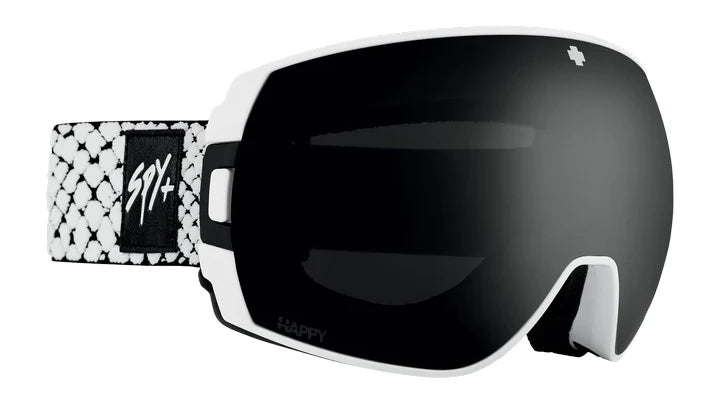 Spy Legacy Goggles Asian Fit Viper White / Happy Grey Green with Black Spectra Mirror + Spare Lens