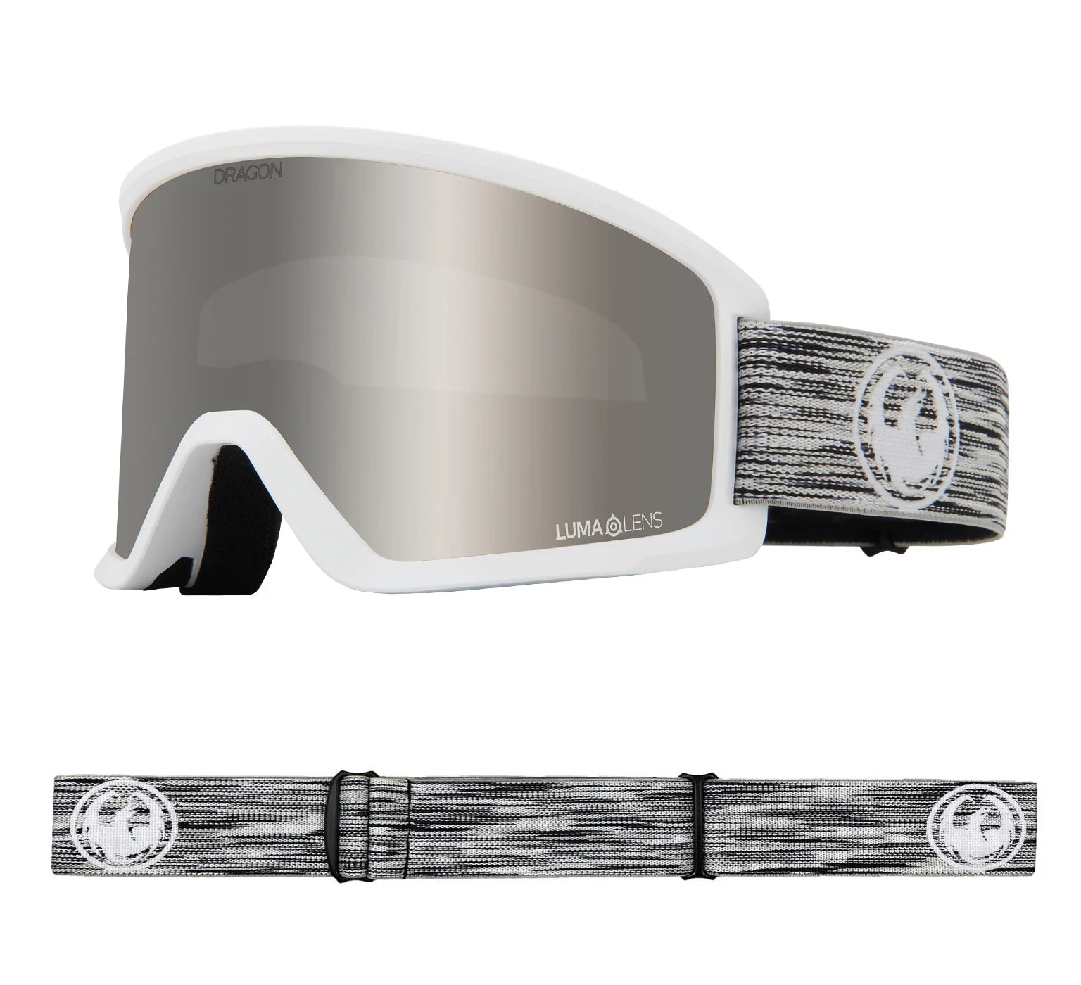 Dragon DX3 OTG Snow Goggles Static / Lumalens Silver Ion