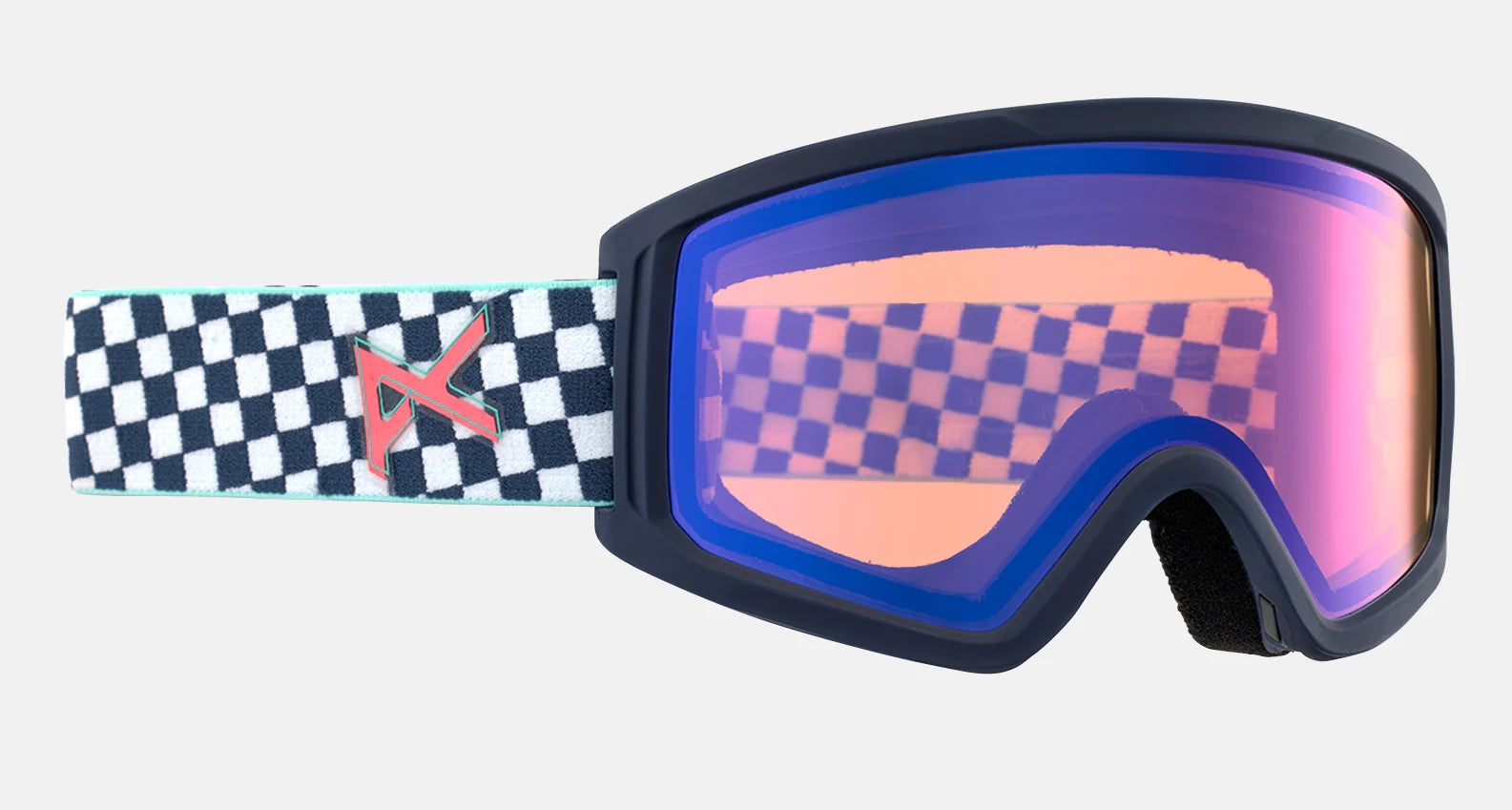 Anon Tracker 2.0 Goggles Kids Checkers / Blue Amber Lens