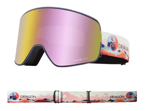 Dragon NFX2 Snow Goggles Low Bridge Kimmy Fasani Sig 23 / Lumalens Pink Ion + Lumalens Dark Smoke